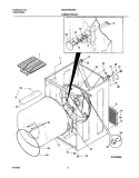 DRY CAB, HEATER Diagram and Parts List for CRGR7900AS0  Frigidaire Dryer