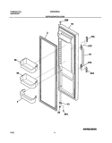 REFRIGERATOR DOOR Diagram and Parts List for WRS23W0AW5  Westinghouse Refrigerator