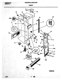 CABINET Diagram and Parts List for MRS22WHBD1  Frigidaire Refrigerator