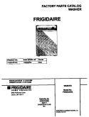 COVER Diagram and Parts List for FWSB34RGS0  Frigidaire Washer