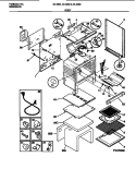BODY Diagram and Parts List for 30-4952-00-04  Tappan Range