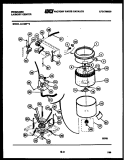 TUBS, WATER VALVE AND LID SWITCH Diagram and Parts List for LC120FW0  Frigidaire Washer