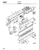 BACKGUARD Diagram and Parts List for WGF350SAWD  Frigidaire Range