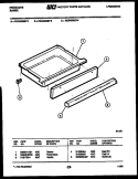 DRAWER PARTS Diagram and Parts List for REG433MDW3  Frigidaire Range