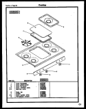 COOKTOP Diagram and Parts List for CGC1M2WSTA  Gibson Range