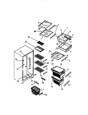 SHELVING Diagram and Parts List for RS249GCD2  Frigidaire Refrigerator