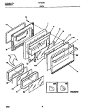 Part Location Diagram of 316008306 Frigidaire HANDLE OV DOOR