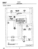 WIRING DIAGRAM Diagram and Parts List for FED355CCSC  Frigidaire Range