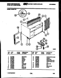 CABINET AND INSTALLATION PARTS Diagram and Parts List for AC053L7A2  Frigidaire Air Conditioner