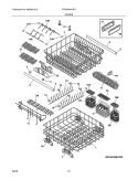 RACKS Diagram and Parts List for FPHD2481KF0  Frigidaire Dishwasher