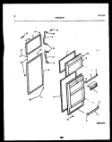 DOOR PARTS Diagram and Parts List for TPK180PN3W  Kelvinator Refrigerator