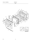 DOOR Diagram and Parts List for EI30ES5CJSA  Electrolux Range