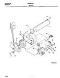 P16M0019 MOTOR, BLOWER Diagram and Parts List for FDG336RES2  Frigidaire Dryer