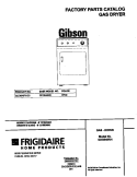 COVER Diagram and Parts List for GDG648RHS0  Gibson Dryer