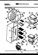 SHELVES AND SUPPORTS Diagram and Parts List for FMW240EN3D  Kelvinator Refrigerator