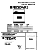 COVER Diagram and Parts List for FEB756CESF  Frigidaire Wall Oven