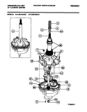 TRANSMISSION Diagram and Parts List for FLSE72GCS0  Frigidaire Washer Dryer Combo