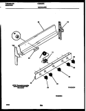 BACKGUARD Diagram and Parts List for CG300SP2W2  Frigidaire Range
