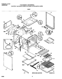 BODY Diagram and Parts List for FGF379WECS  Frigidaire Range