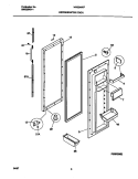 REFRIGERATOR DOOR Diagram and Parts List for MRS24WIFW0  Frigidaire Refrigerator