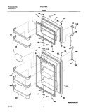 Part Location Diagram of 240450312 Frigidaire Display DOOR