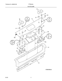 BACKGUARD Diagram and Parts List for FFES3005LWA  Frigidaire Range