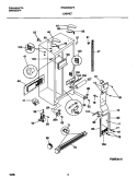 CABINET Diagram and Parts List for FRS26XGCD5  Frigidaire Refrigerator