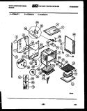 LOWER BODY PARTS Diagram and Parts List for KC935JW3  Frigidaire Range