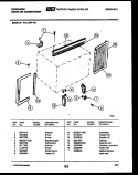 WINDOW MOUNTING PARTS Diagram and Parts List for FAL106P1A1  Frigidaire Air Conditioner