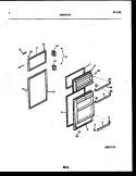 DOOR PARTS Diagram and Parts List for RT171NCW1  Frigidaire Refrigerator