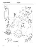 BODY Diagram and Parts List for CFEF320GSB  Frigidaire Range