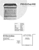 COVER Diagram and Parts List for CPDS3085KF2  Frigidaire Range