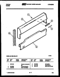 BACKGUARD Diagram and Parts List for 32-1004-00-01  Tappan Range