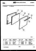 DOOR PARTS Diagram and Parts List for VP21AW3  Tappan Range