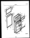 DOOR PARTS Diagram and Parts List for RT21F7WX3A  Gibson Refrigerator