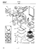 BODY Diagram and Parts List for FGF350BBDB  Frigidaire Range
