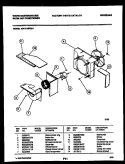 AIR HANDLING PARTS Diagram and Parts List for WAH119P2A1  Frigidaire Air Conditioner
