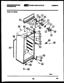 CABINET PARTS Diagram and Parts List for RT171MCW0  Frigidaire Refrigerator