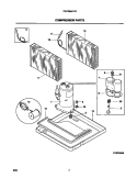 COMPRESSOR PARTS Diagram and Parts List for FAC085J7A2  Frigidaire Air Conditioner
