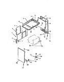 PANELS Diagram and Parts List for REP309CW0  Kelvinator Range