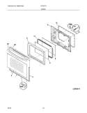 DOOR Diagram and Parts List for FGF337GSG  Frigidaire Range
