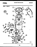 TUB DETAIL Diagram and Parts List for WISCLL2  Frigidaire Washer