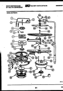 MOTOR PUMP PARTS Diagram and Parts List for SU770NXR1  Frigidaire Dishwasher