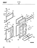 DOOR Diagram and Parts List for FRT21NRHB5  Frigidaire Refrigerator