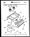 COOKTOP AND BROILER PARTS Diagram and Parts List for 37-1009-00-01  Tappan Range