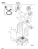 CABINET / TOP Diagram and Parts List for FWS223RFS3  Frigidaire Washer