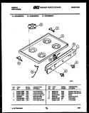 COOKTOP PARTS Diagram and Parts List for CGC3M6WXE  Gibson Range