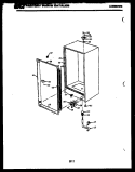 CABINET PARTS Diagram and Parts List for UFP160DM1W  Kelvinator Freezer