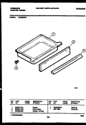 DRAWER PARTS Diagram and Parts List for RE36BNL3  Frigidaire Range