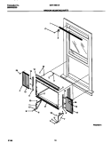 WINDOW MOUNTING PARTS Diagram and Parts List for GAV158S1A3  Gibson Air Conditioner